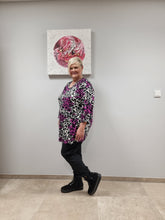 Load image into Gallery viewer, Tunika Jersey von Aprico Größe 46/48 bis 58/60 Pink Schwarz Weiß
