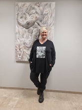 Lade das Bild in den Galerie-Viewer, Tunika von CN-G aus Jersey mit Katze Motiv in 3 Größen bis Gr 60
