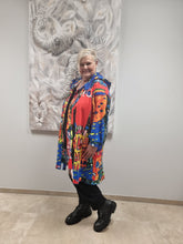 Lade das Bild in den Galerie-Viewer, Jacke Mantel von CN-G mit Motiv Hundertwasser

