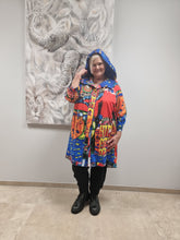 Lade das Bild in den Galerie-Viewer, Jacke Mantel von CN-G mit Motiv Hundertwasser
