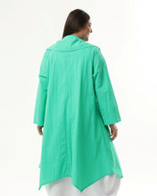 Lade das Bild in den Galerie-Viewer, Kollektion Mädchenglück Sommer Trenchcoat von unserem Label Mädchenglück in Smaragd bis Größe 58/60
