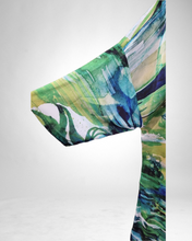 Lade das Bild in den Galerie-Viewer, Kleid aus Rayon Viskose von Mädchenglück tollem Muster in 3 Farben und 6 Größen bis Gr 60
