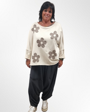 Load image into Gallery viewer, Pullover in beige aus Baumwolle bis Größe 54/56
