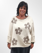 Load image into Gallery viewer, Pullover in beige aus Baumwolle bis Größe 54/56
