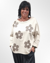 Load image into Gallery viewer, Pullover in beige aus Baumwolle bis Größe 54/56
