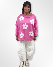 Load image into Gallery viewer, Pullover in Pink Rosa aus Baumwolle bis Größe 54/56
