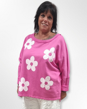 Lade das Bild in den Galerie-Viewer, Pullover in Pink Rosa aus Baumwolle bis Größe 54/56
