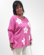 Load image into Gallery viewer, Pullover in Pink Rosa aus Baumwolle bis Größe 54/56
