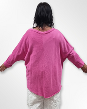 Load image into Gallery viewer, Pullover in Pink Rosa aus Baumwolle bis Größe 54/56
