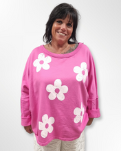 Load image into Gallery viewer, Pullover in Pink Rosa aus Baumwolle bis Größe 54/56
