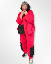 Lade das Bild in den Galerie-Viewer, Mädchenglück Hoodie Einheitsgröße in Rot - Onesize/ Oversized
