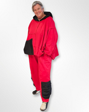 Lade das Bild in den Galerie-Viewer, Mädchenglück Hoodie Einheitsgröße in Rot - Onesize/ Oversized
